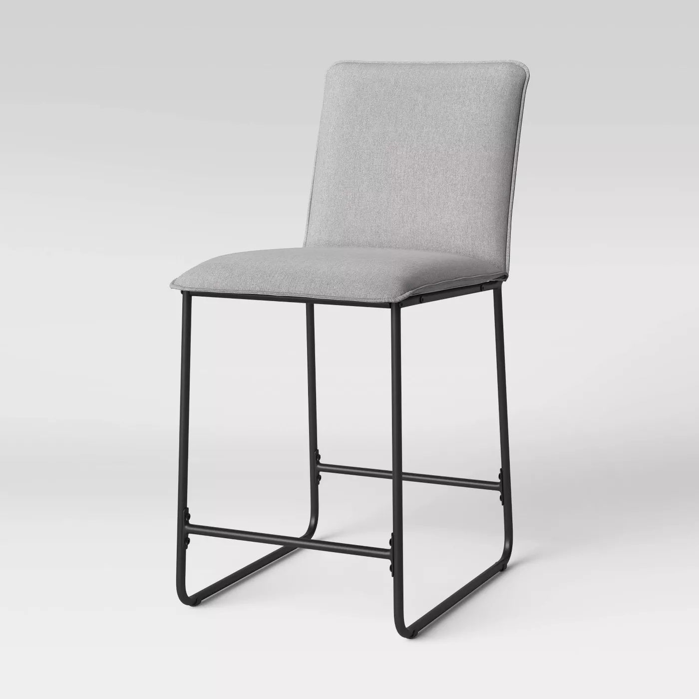 Upholstered Counter Height Barstool with Metal Frame thumbnail 2