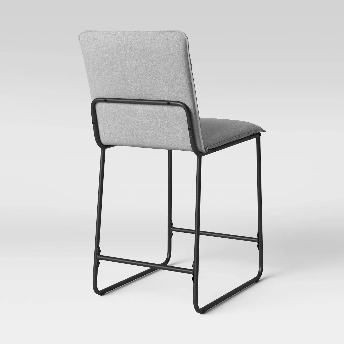 Upholstered Counter Height Barstool with Metal Frame thumbnail 3