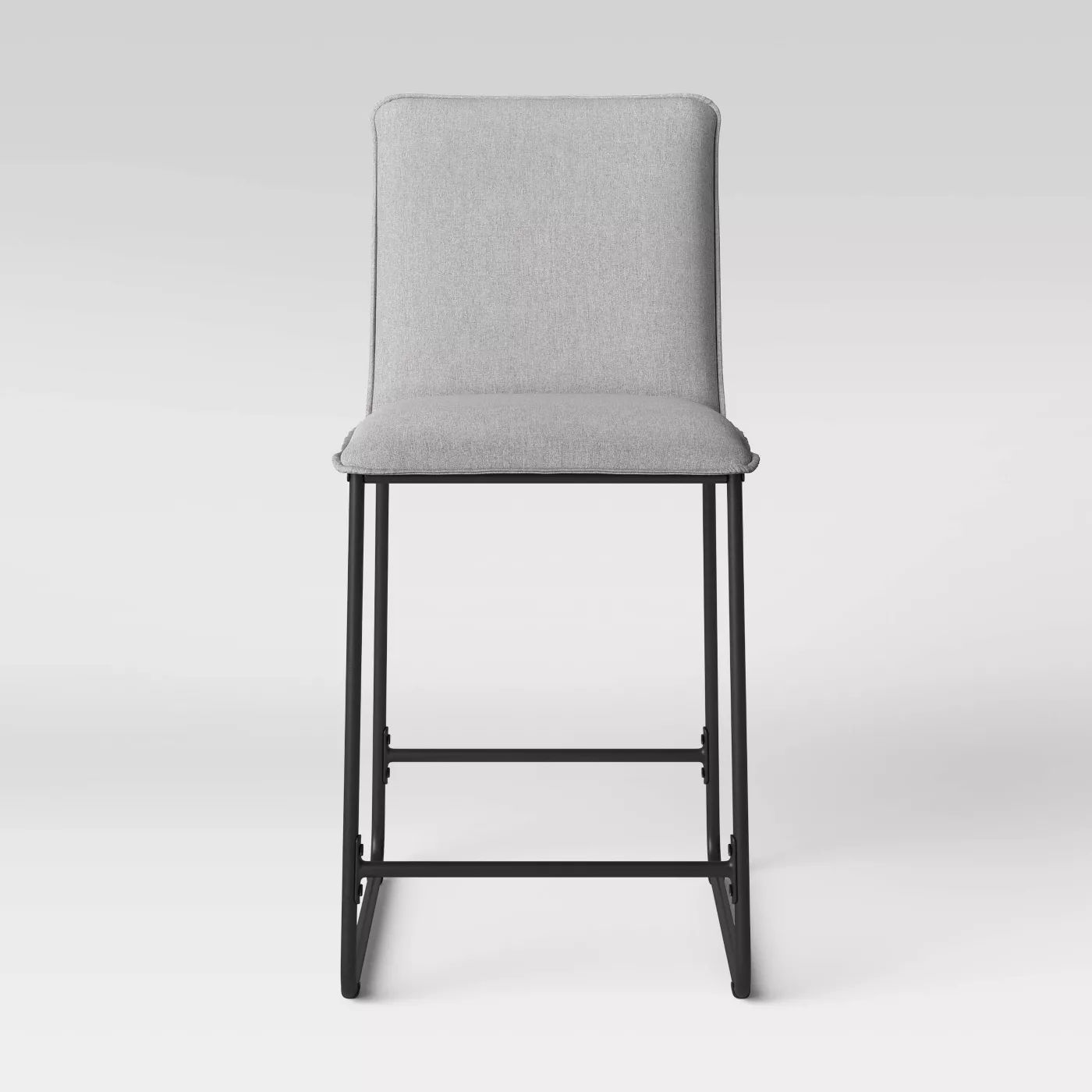 Upholstered Counter Height Barstool with Metal Frame thumbnail 4