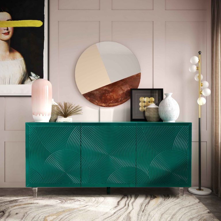 KARMA GREEN LACQUER BUFFET thumbnail 2