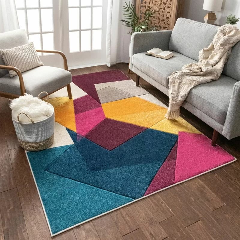 Fenwick Geometric Violet Area Rug-7'10''x9'10'' thumbnail 2