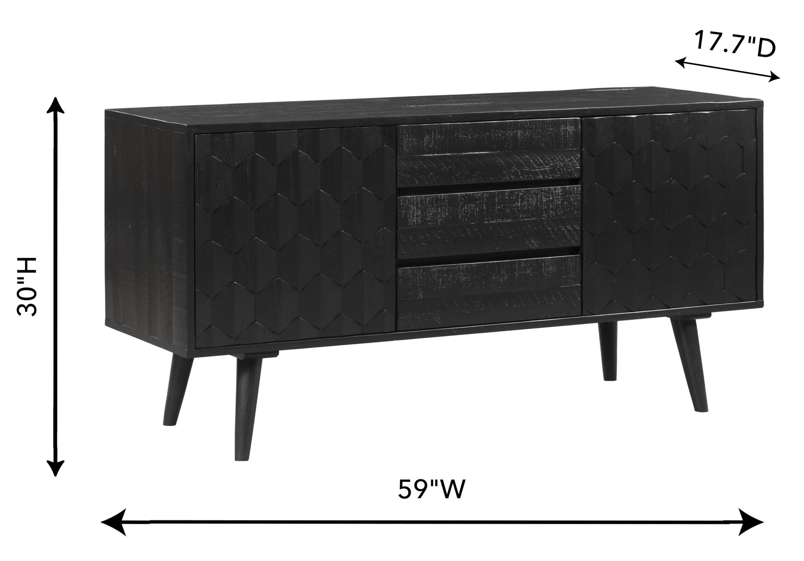 Elegant black buffet thumbnail 11