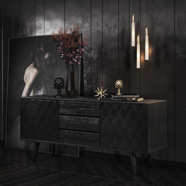 Elegant black buffet thumbnail 10