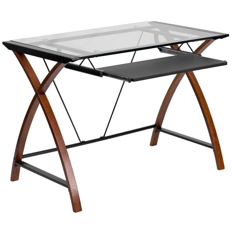 Hibner Glass Desk thumbnail 2