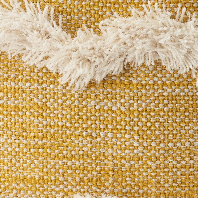 Senters Textured Square Chevron Pouf Ottoman thumbnail 4
