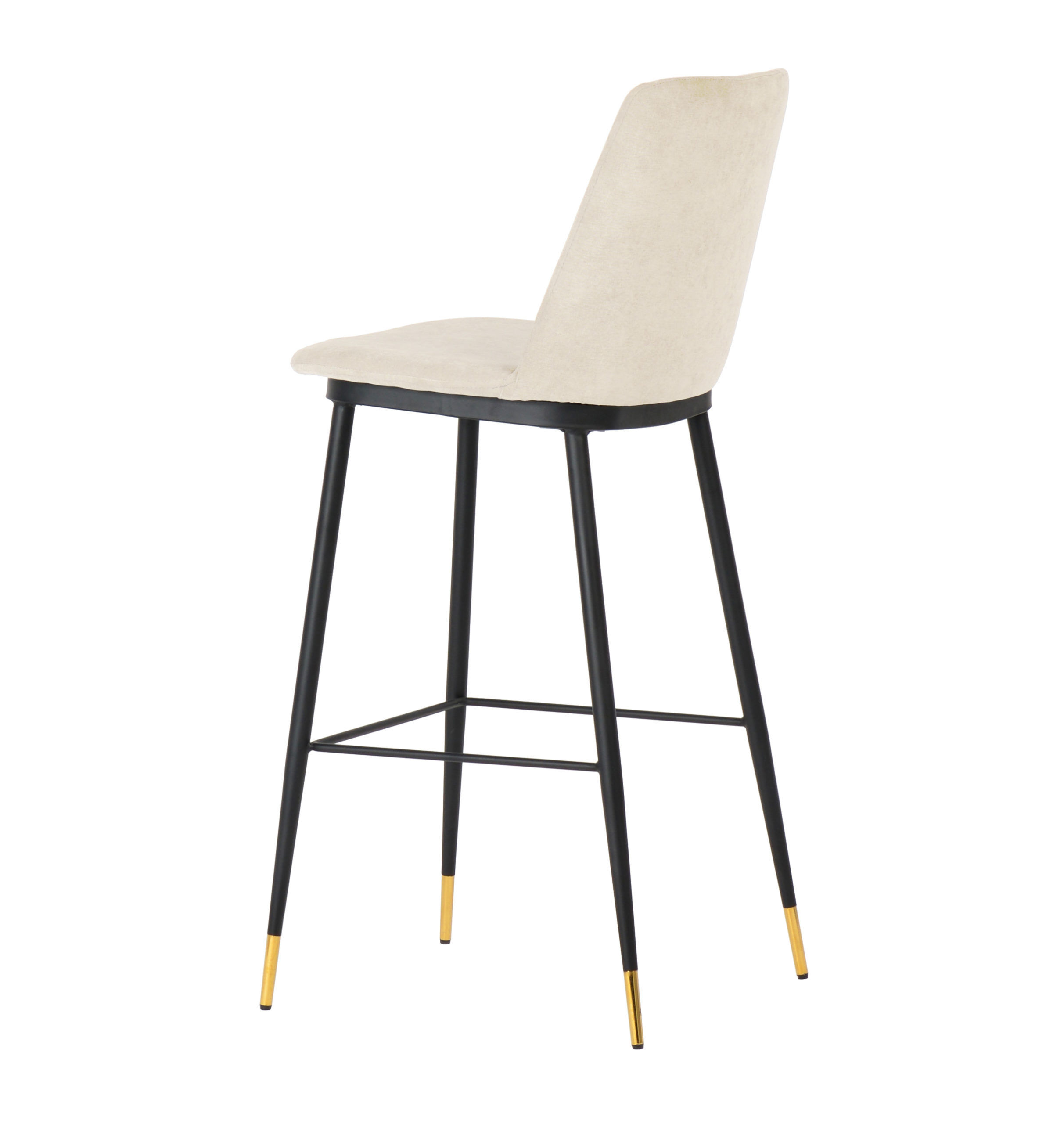Alexa cream velvet counter stool thumbnail 4