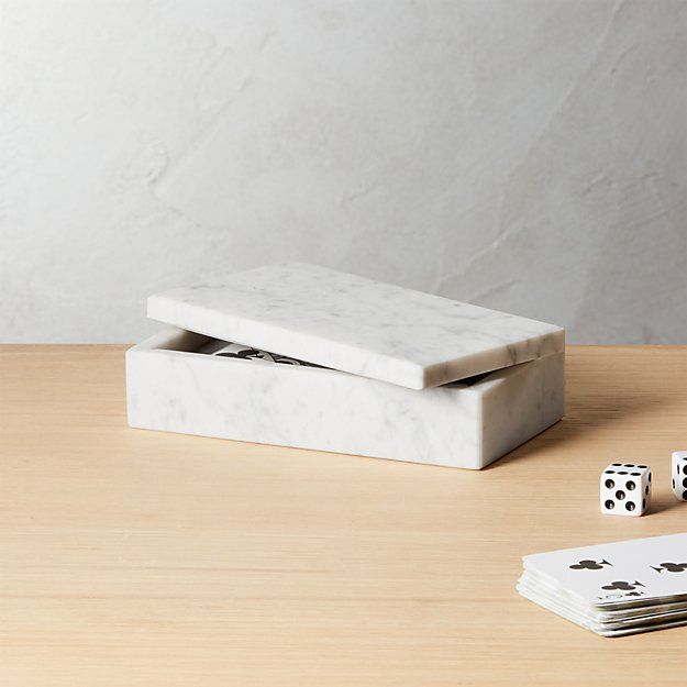 EXTRA LARGE WHITE MARBLE BOX thumbnail 2