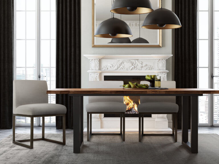 sleek beige linen chair in brass thumbnail 5