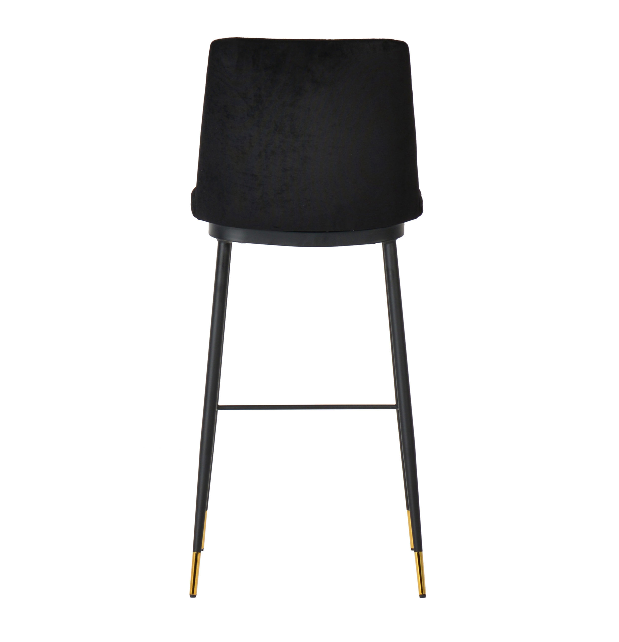 Alexa Black Velvet Counter Stool - Set of 2 thumbnail 5