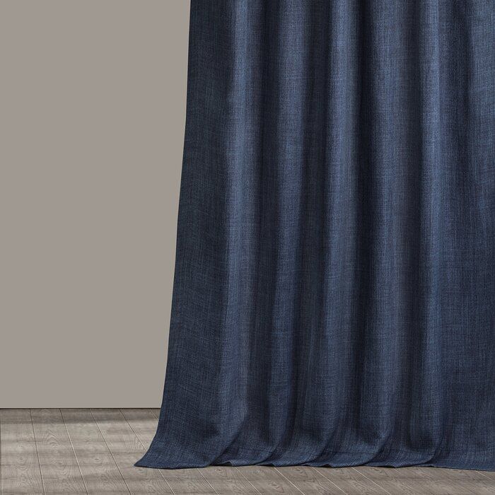 Clem Solid Blackout Rod Pocket Single Curtain Panel thumbnail 2