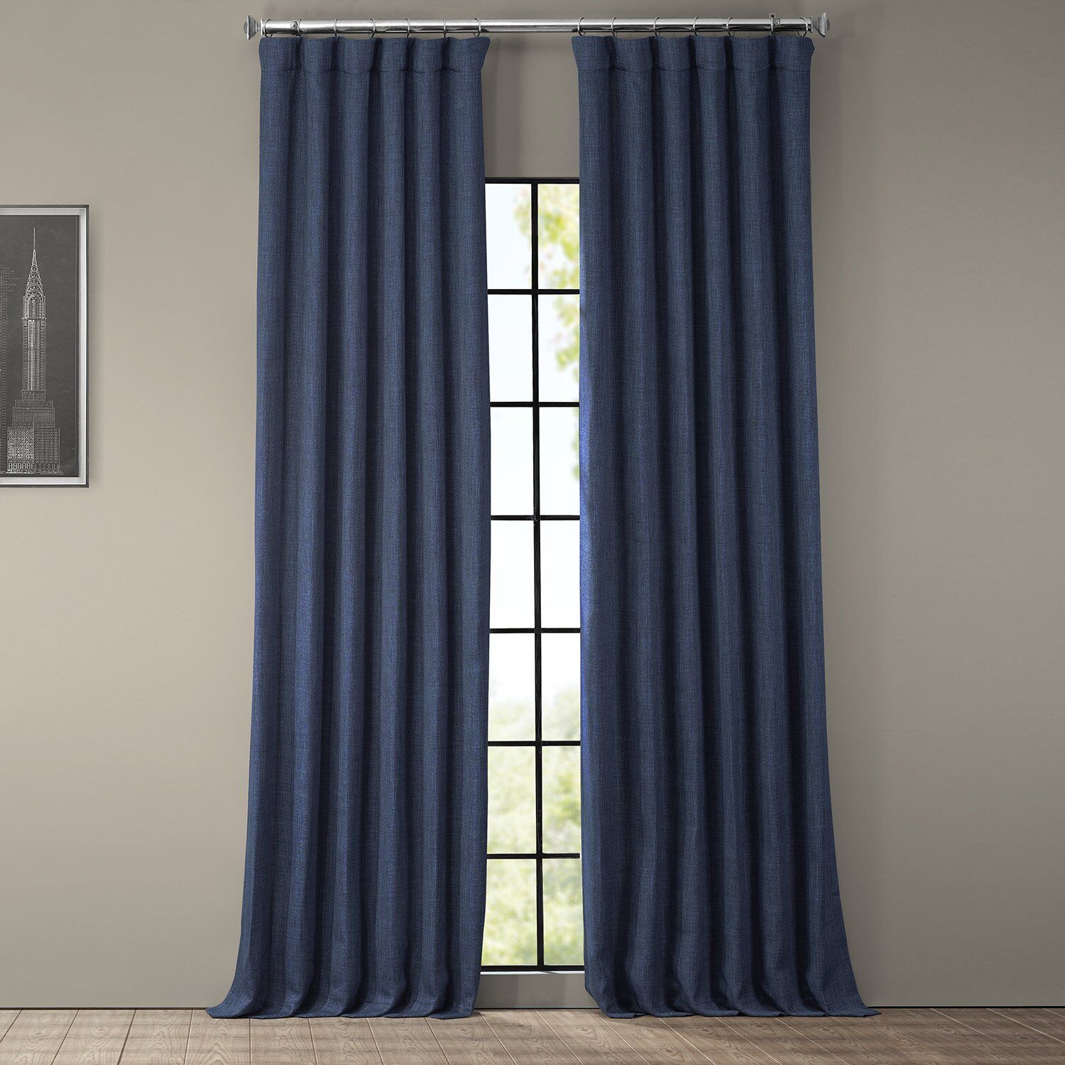 Clem Solid Blackout Rod Pocket Single Curtain Panel thumbnail 6