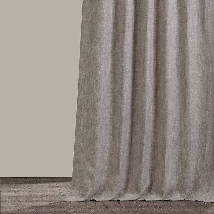 Clem Solid Blackout Rod Pocket Single Curtain Panel thumbnail 4