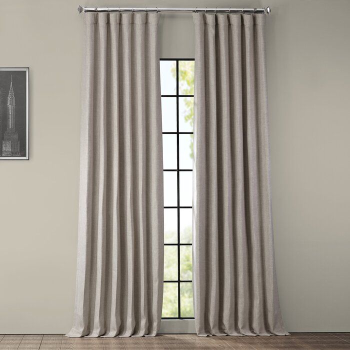 Clem Solid Blackout Rod Pocket Single Curtain Panel thumbnail 6