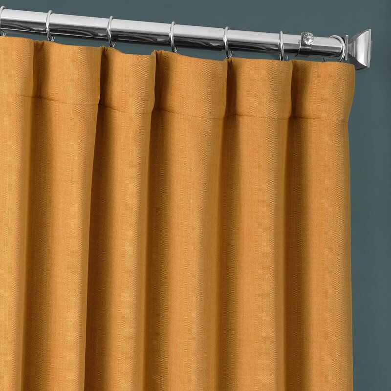 Clem Solid Blackout Rod Pocket Single Curtain Panel thumbnail 2