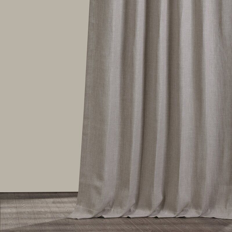 Clem Solid Blackout Rod Pocket Single Curtain Panel thumbnail 2