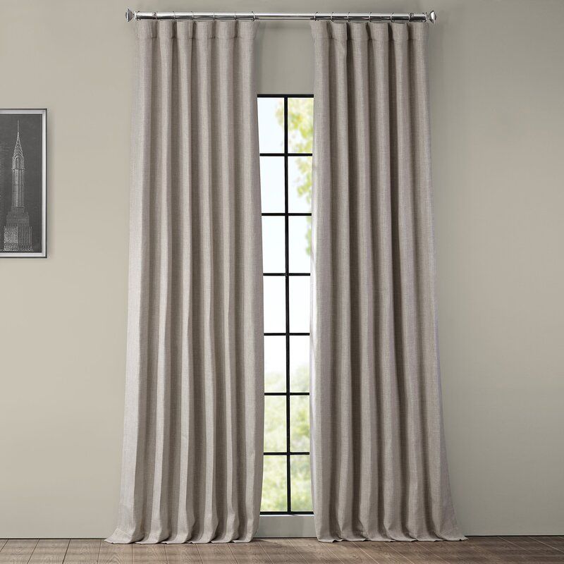Clem Solid Blackout Rod Pocket Single Curtain Panel thumbnail 3