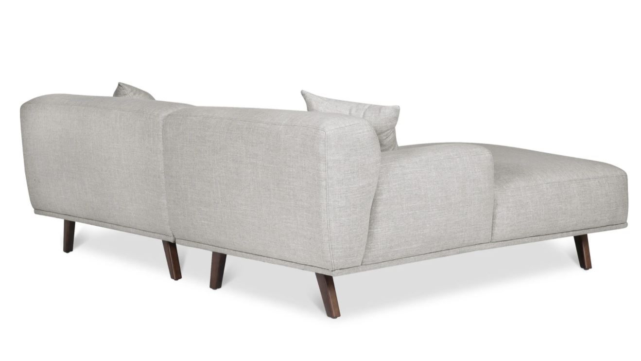 Mineta Left Facing Sectional Sofa Soho Grey thumbnail 2