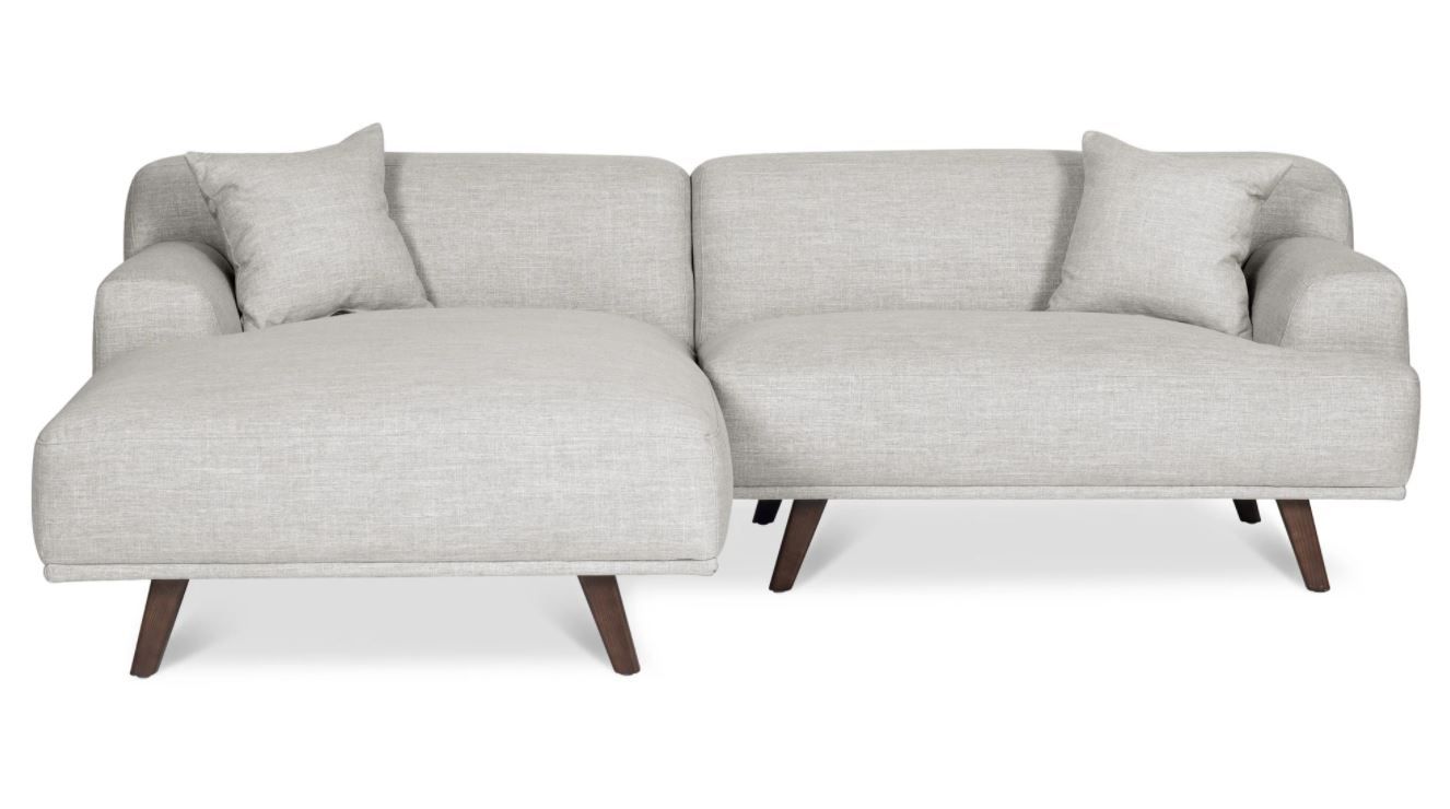 Mineta Left Facing Sectional Sofa Soho Grey thumbnail 4