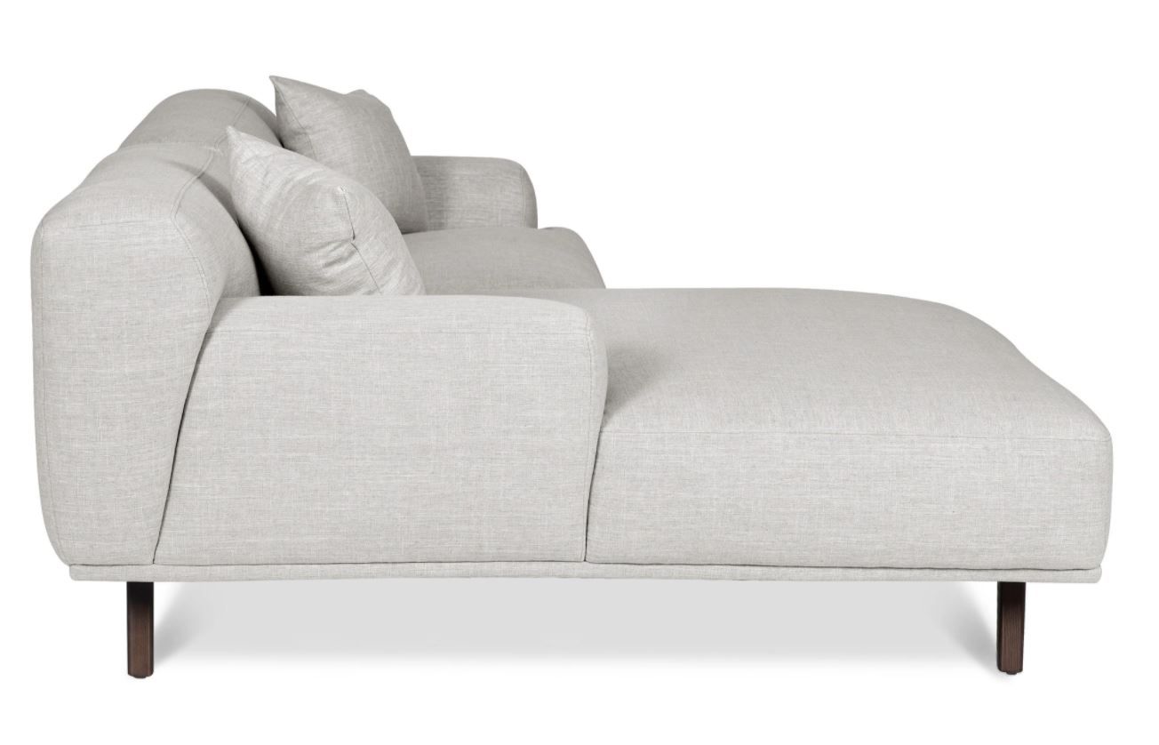 Mineta Left Facing Sectional Sofa Soho Grey thumbnail 5
