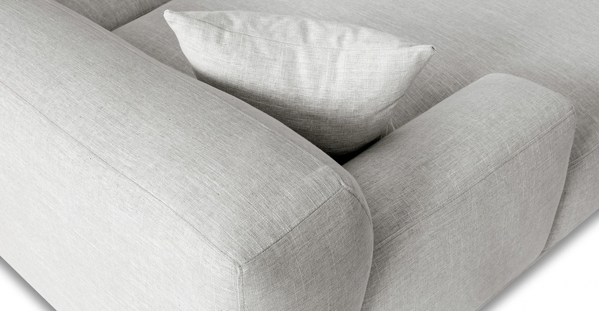Mineta Left Facing Sectional Sofa Soho Grey thumbnail 8