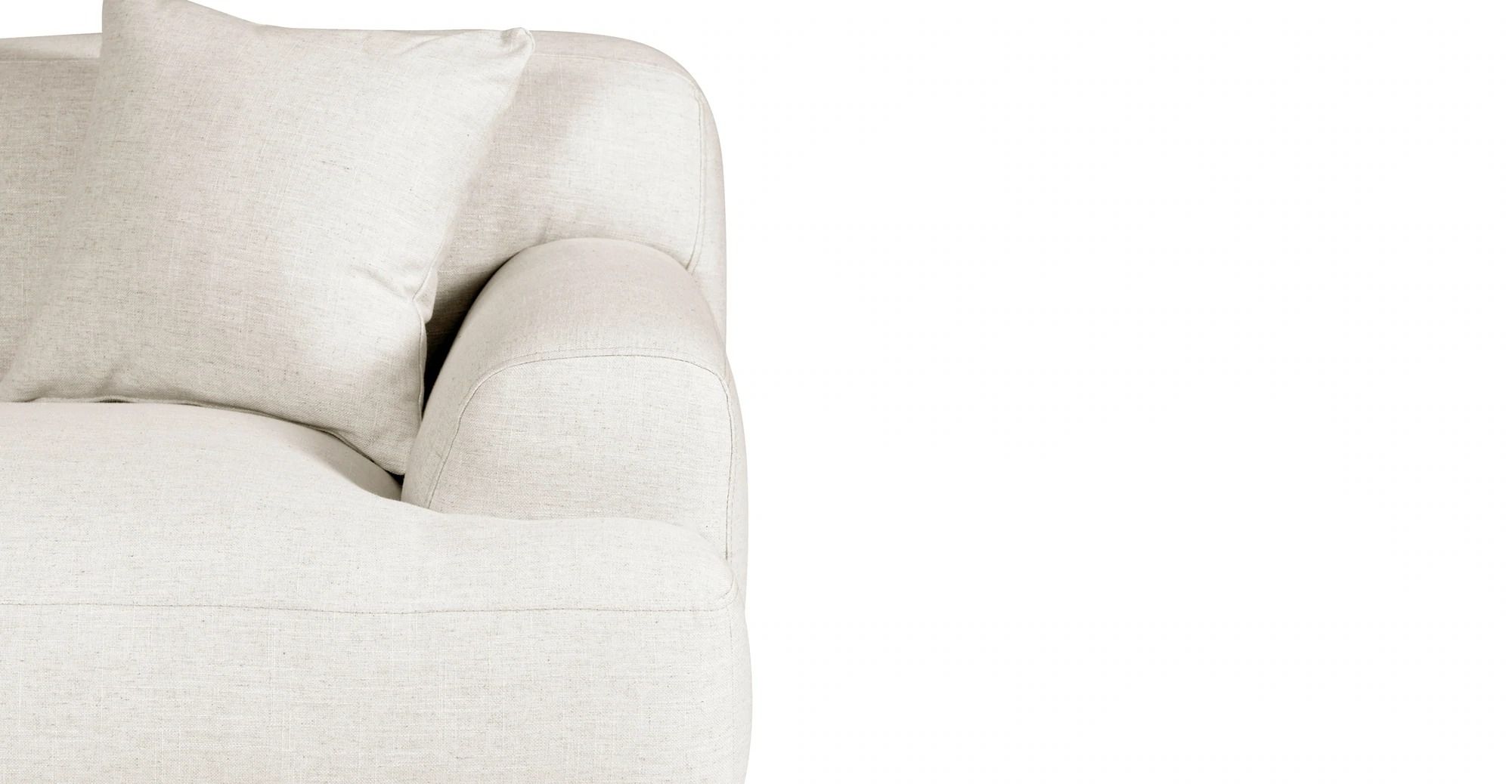 Mineta Left Facing Sectional Sofa-Mist White thumbnail 7