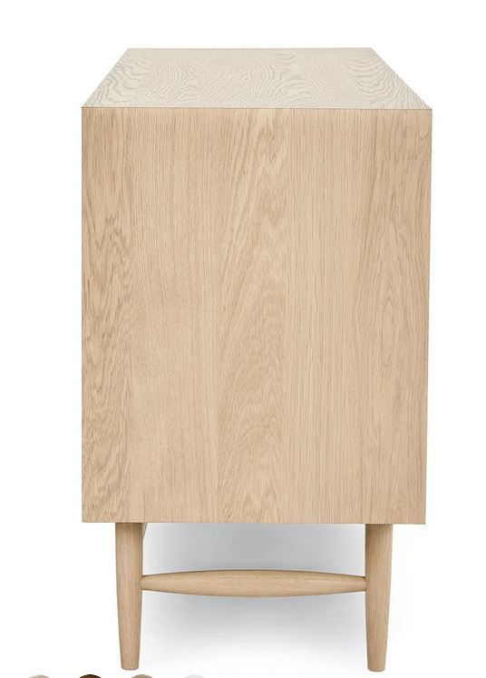 Lenia White Oak 6 Drawer Double Dresser thumbnail 3