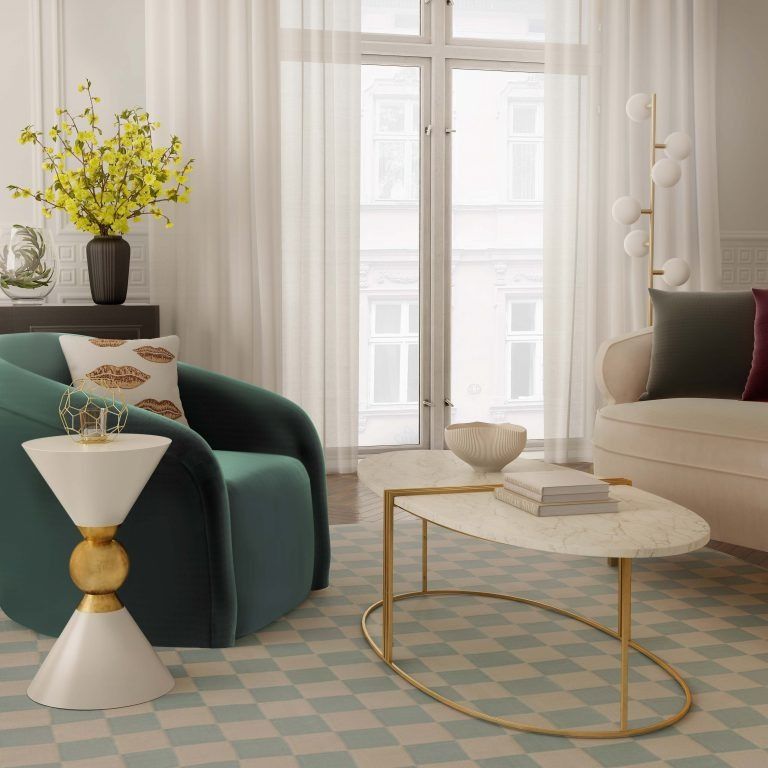 CALEB OVAL WHITE MARBLE COCKTAIL TABLE thumbnail 2