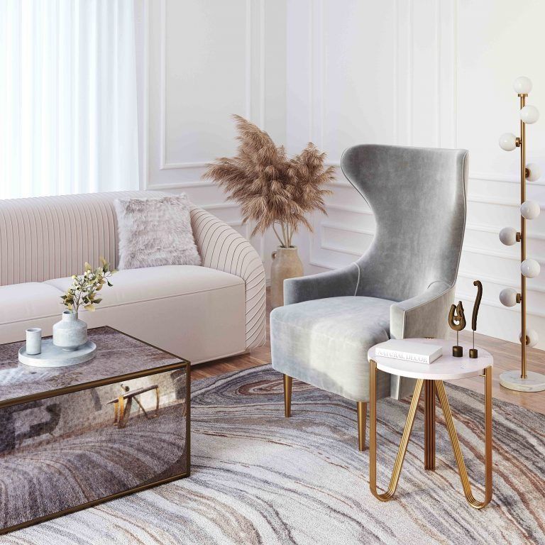 livia marble side table by inspire me home decor thumbnail 2