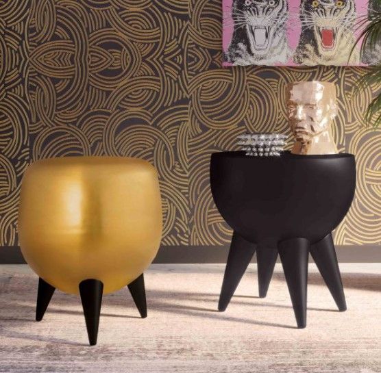 SPIKE BLACK SIDE TABLE thumbnail 2