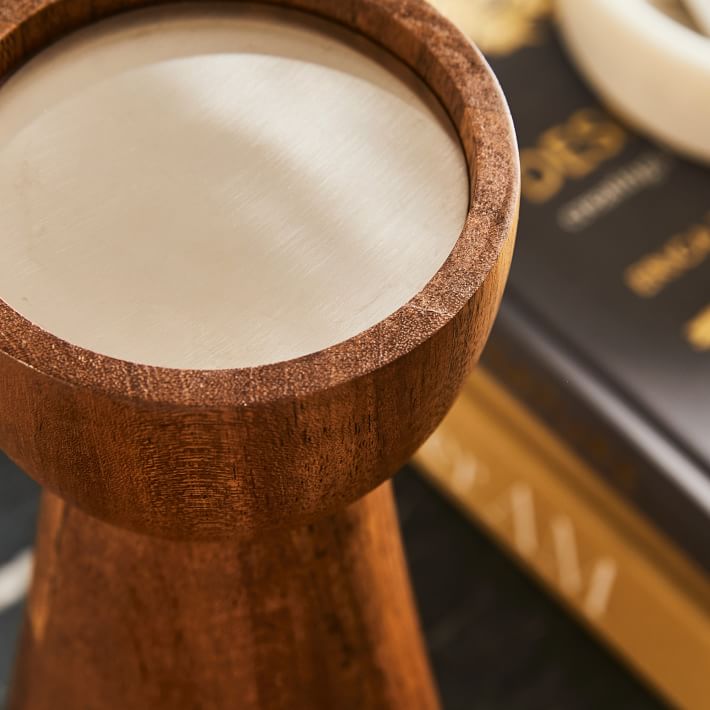 Pure Wood Pillar Candle Holders thumbnail 5