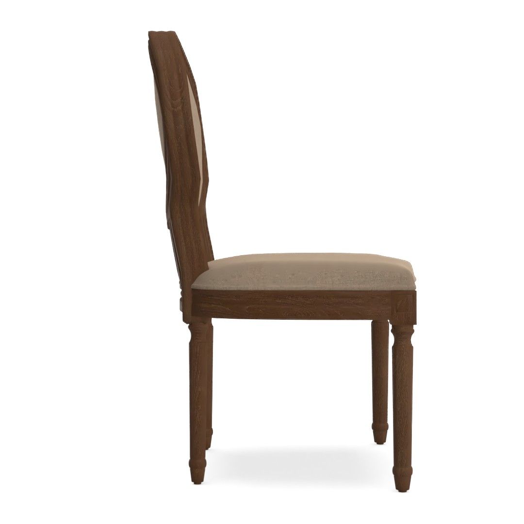 Kathlene Upholstered King Louis Back Side Chair thumbnail 2