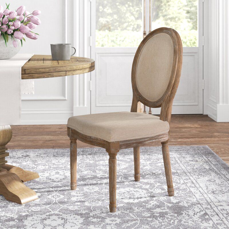 Kathlene Upholstered King Louis Back Side Chair thumbnail 3