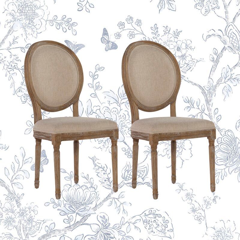 Kathlene Upholstered King Louis Back Side Chair thumbnail 4