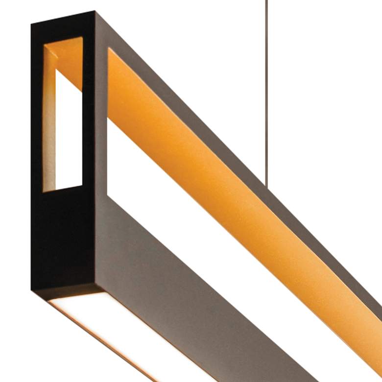 Echo Black Gold LED Kitchen Island Light Pendant thumbnail 3