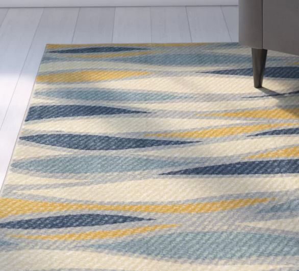 Harold BlueBeige Area Rug thumbnail 2