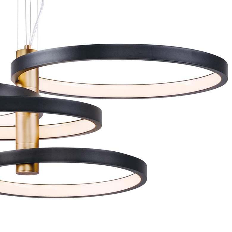 ET2 Hoopla Black and Gold Light LED Pendant Light thumbnail 3