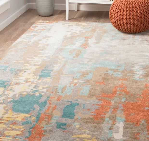 Fleishman Abstract Handmade Tufted Multicolor Area Rug-5'x8' thumbnail 2