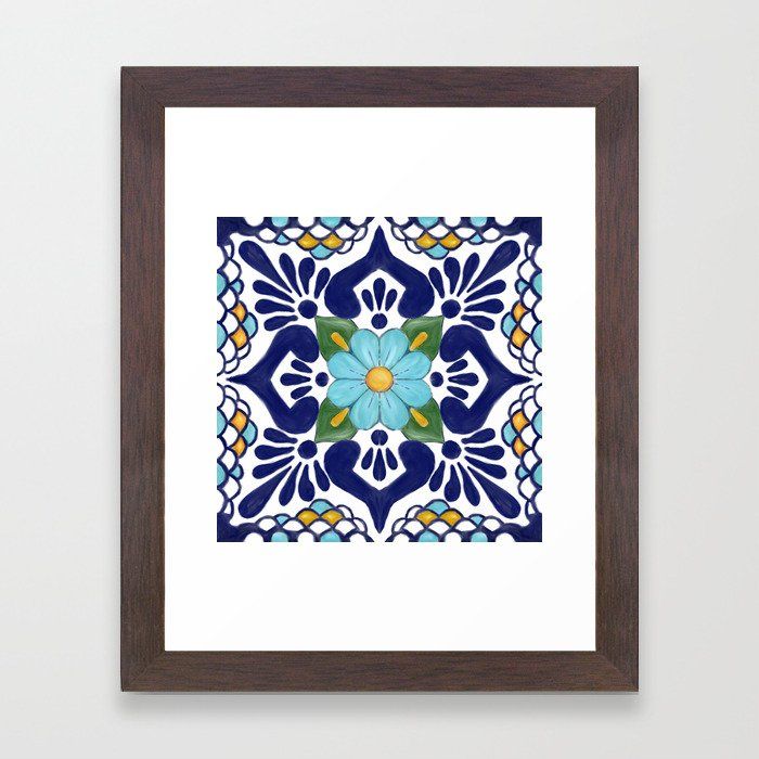 talavera tile 2 Art Print With Frame thumbnail 2