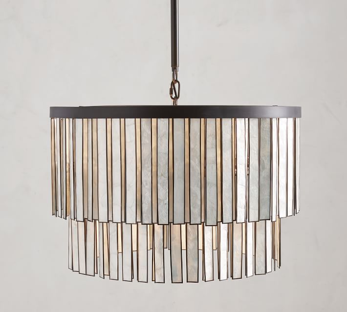 Astrid Capiz Round Chandelier thumbnail 3