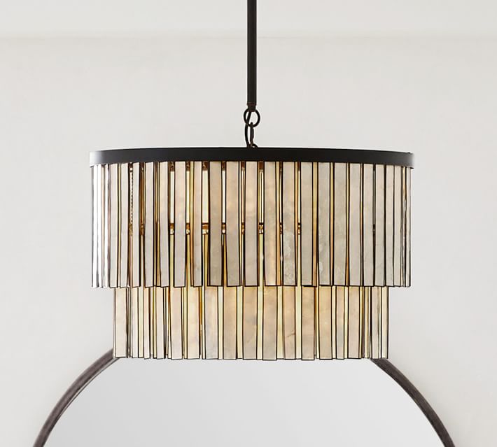 Astrid Capiz Round Chandelier thumbnail 4