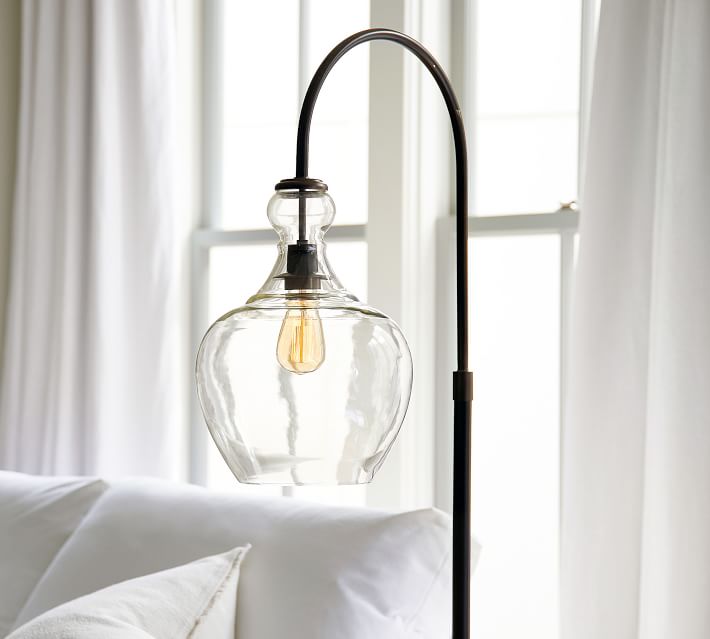 Flynn Recycled Glass Floor Lamp-Bronze thumbnail 2