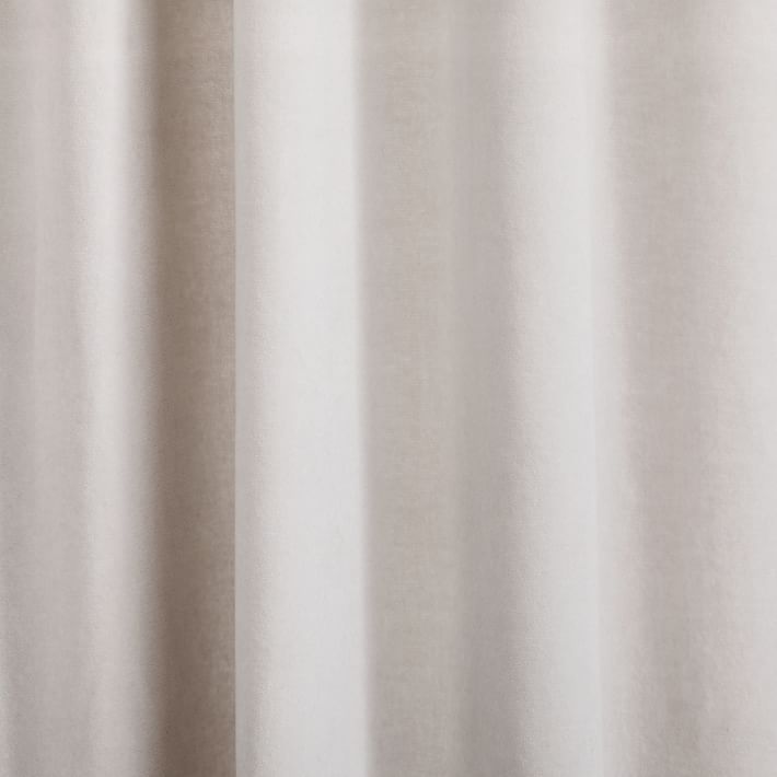 Cotton Velvet Curtain Frost Gray thumbnail 3