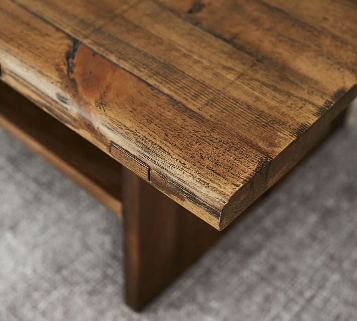 Easton Reclaimed Wood Coffee Table thumbnail 5