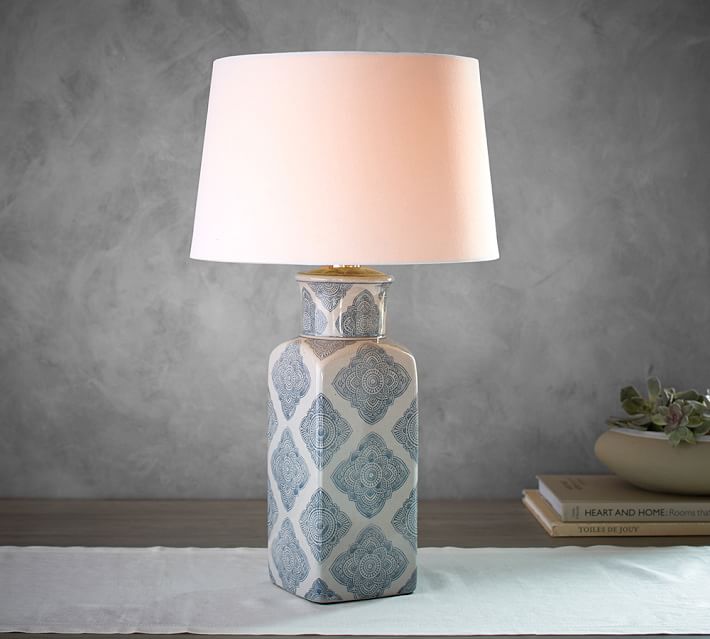 Langley Ceramic Pattern Lamp thumbnail 2
