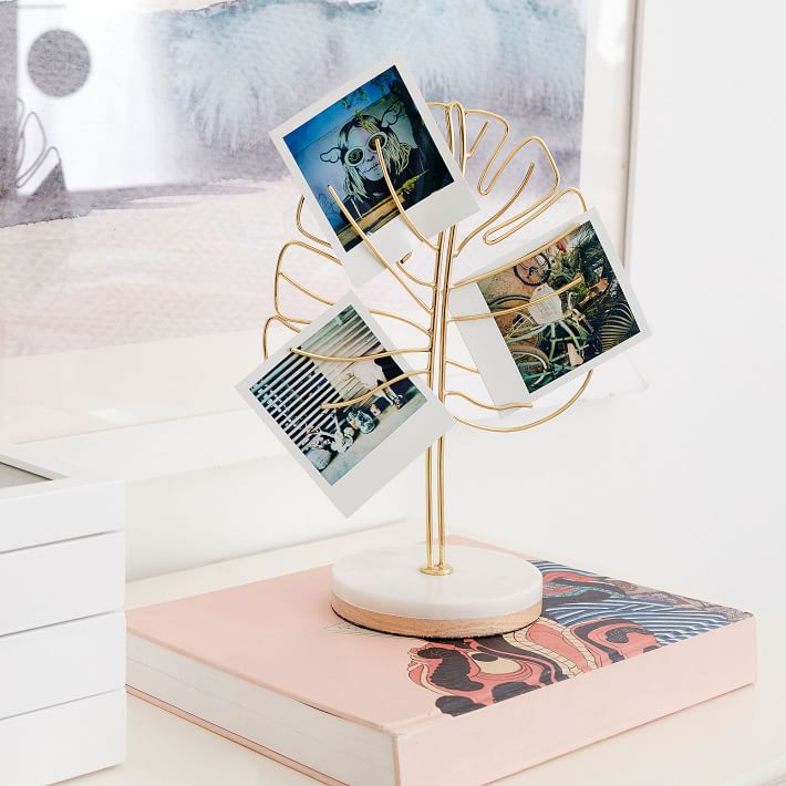 Marble Desk Accessories Photo Display Leaf thumbnail 3