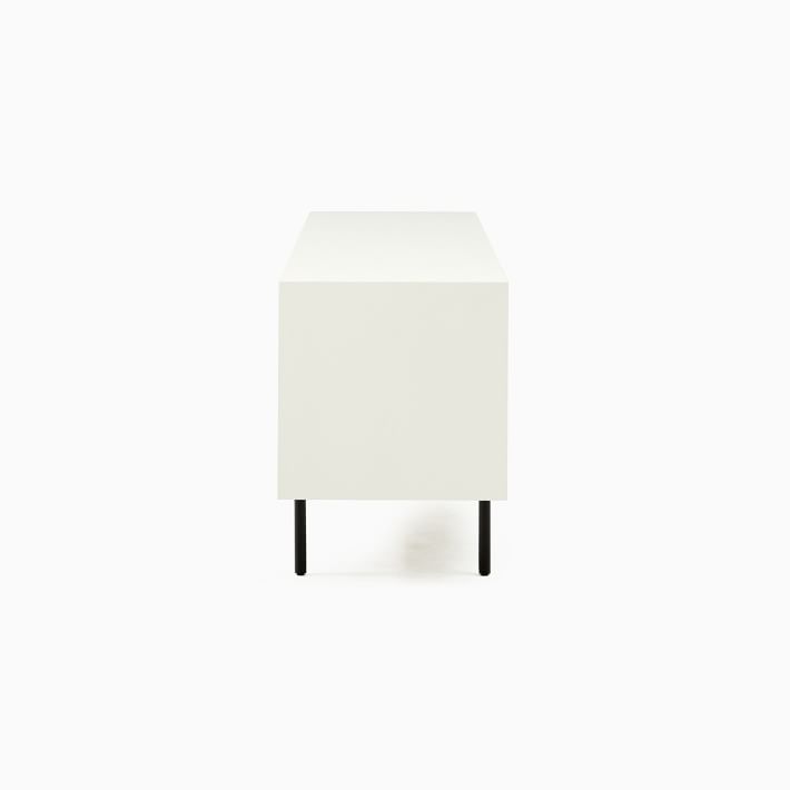 Quinn Lacquer Media Console Haze Antique Brass thumbnail 2