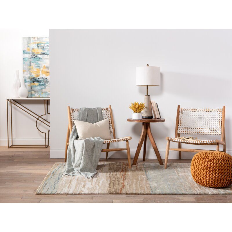 Aubrielle Wide Round Pouf Ottoman thumbnail 3