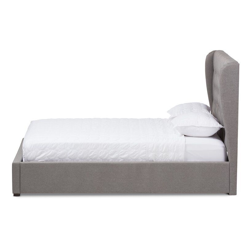 Wadley Contemporary Wood Upholstered Storage Platform Bed-Queen thumbnail 2