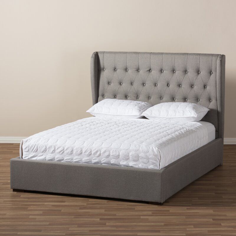 Wadley Contemporary Wood Upholstered Storage Platform Bed-Queen thumbnail 3