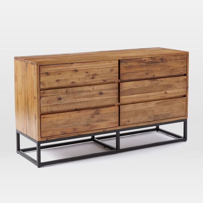 Logan Industrial Six Drawer Dresser thumbnail 3